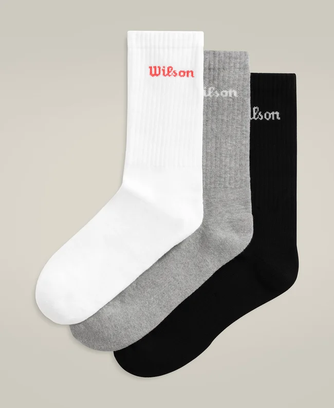 CHAUSSETTES WILSON CREW LOGO X3