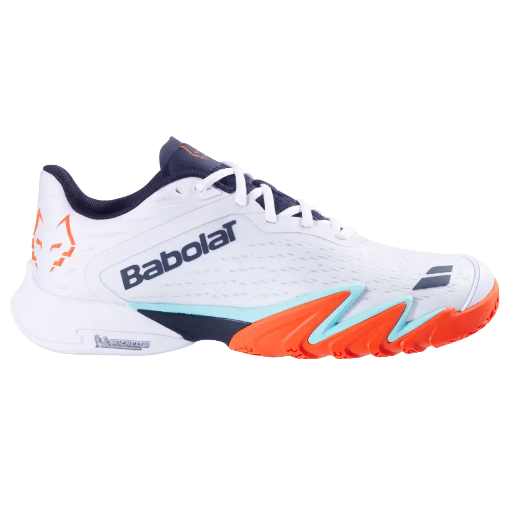 CHAUSSURE BABOLAT JET PREMURA 3 LEBRON (40, BLANC/ORANGE)