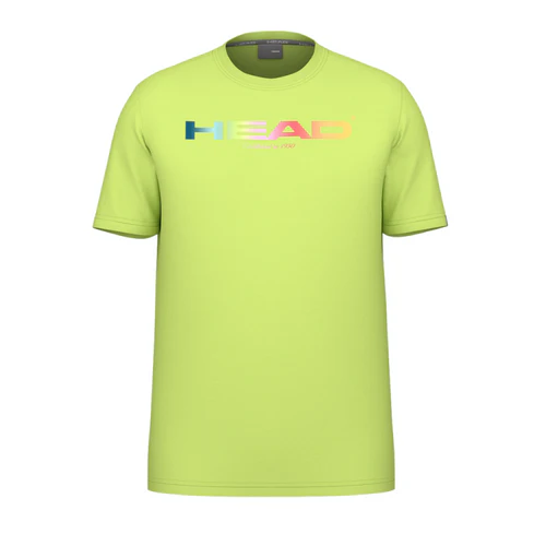 T Shirt Head Rainbow Vert