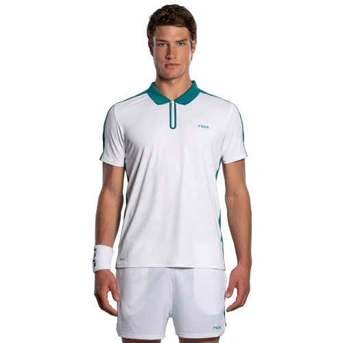 Polo Nox Pro 2026 Blanc/Vert (M)