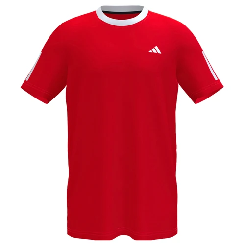 T shirt Adidas Club 3 Stripes Rouge (S)