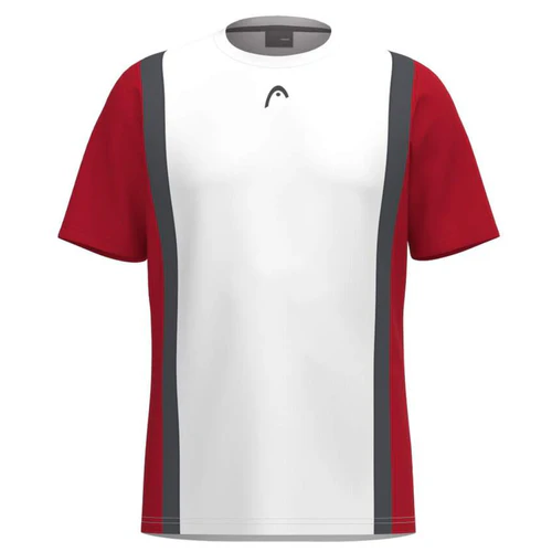 T Shirt Head Club Tech 25 Blanc/Rouge (M)