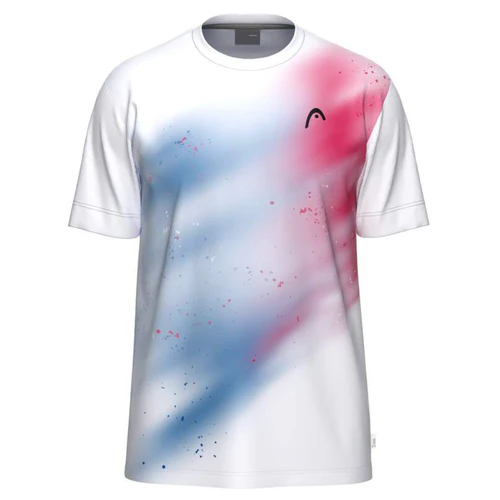 T Shirt Head Topspin 2026 Blanc/Rouge (S)