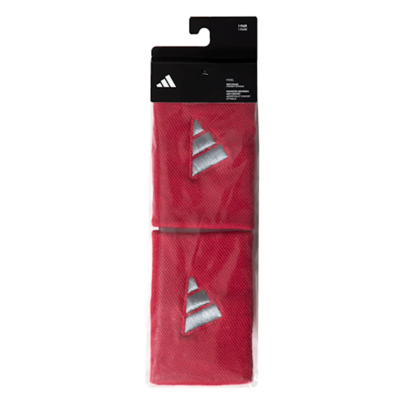 Poignets Eponge Adidas L Rouge/Gris