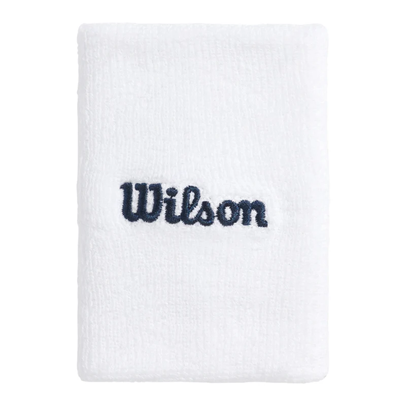 Poignets Eponge Wilson Wide Terry Blanc