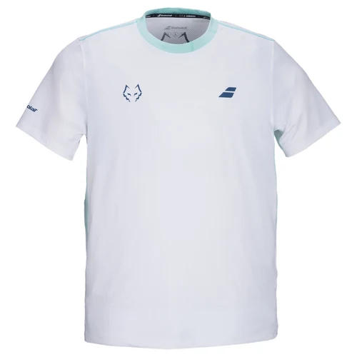 T Shirt Babolat Crew Neck Tee Lebron Blanc/Bleu
