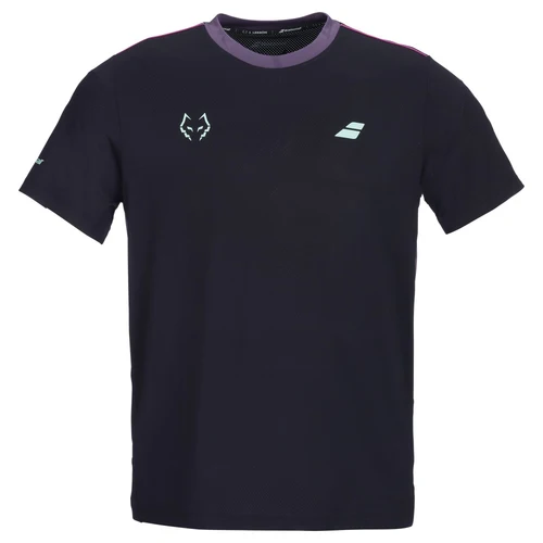 T Shirt Babolat Crew Neck Tee Lebron Noir/Rose (M)